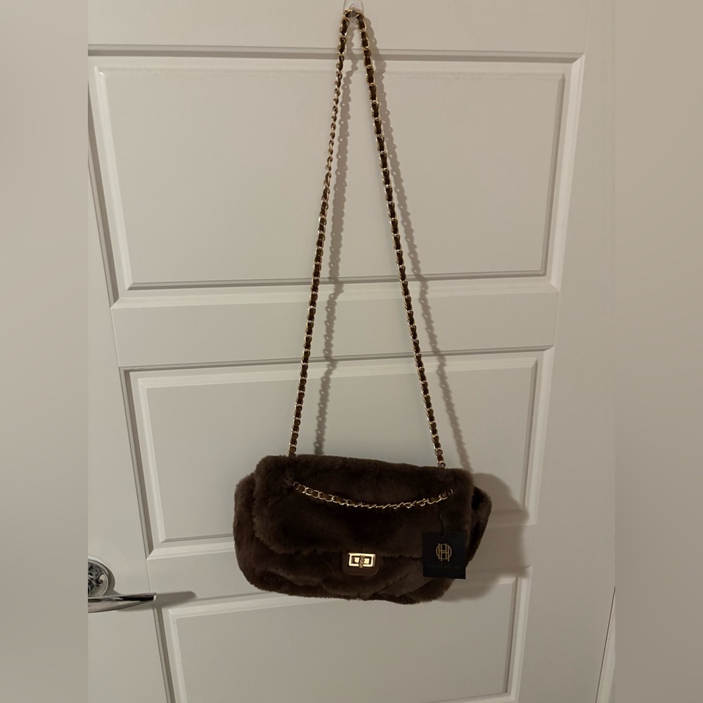 House of Harlow Furry Purse